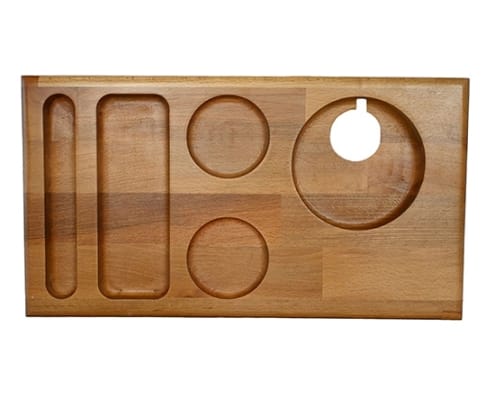 Standart Ahşap Karşılama Tepsisi - Küçük Çap- BOŞ