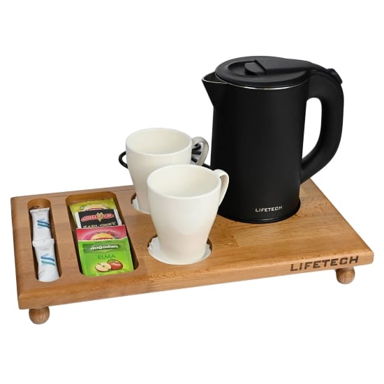 Standart Ahşap Karşılama Tepsisi - Küçük Çap- DOLU